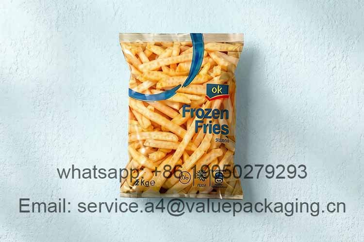 Frozen French Fries Pillow Bag