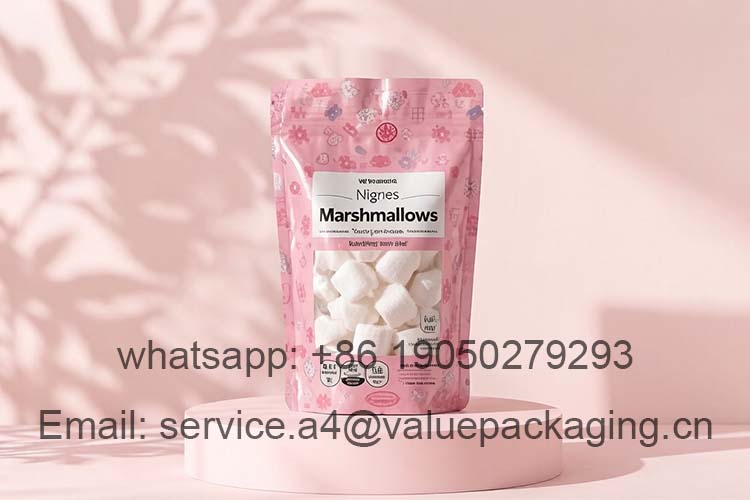 Marshmallow Standing Zipper Bag