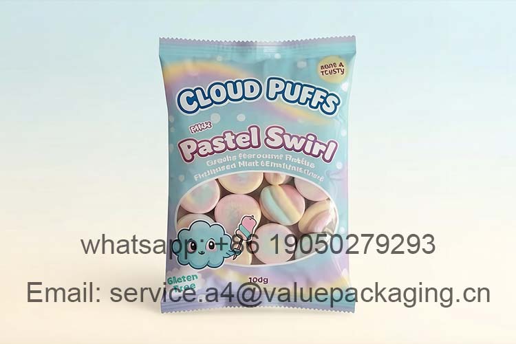 Marshmallow pillow pouch