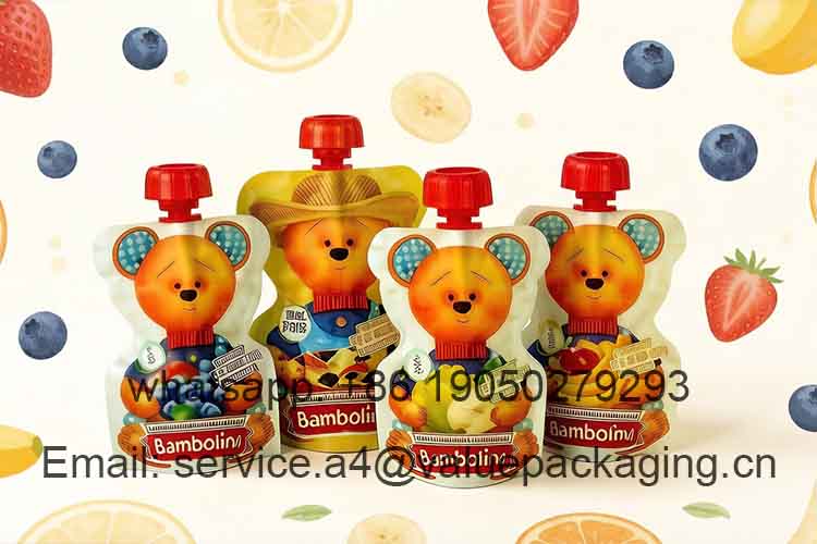 Odd-shaped spout stand bag