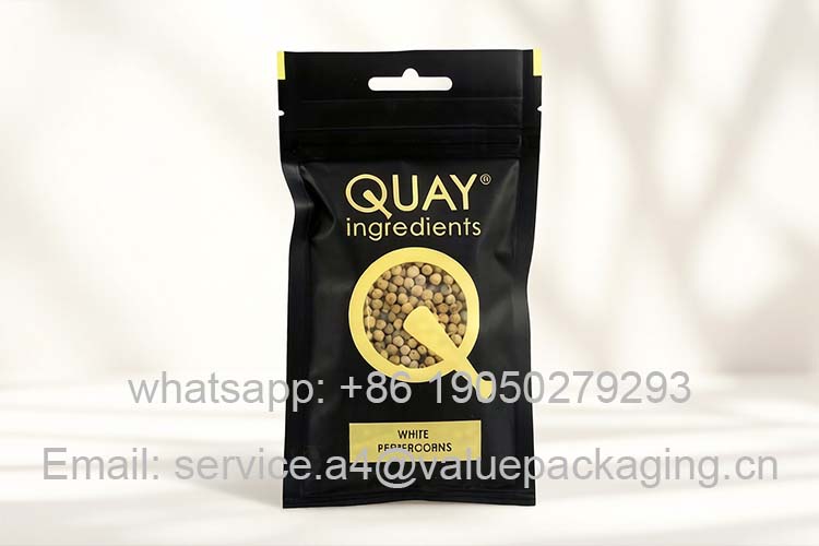 Small package of peppercorns with perforated holes