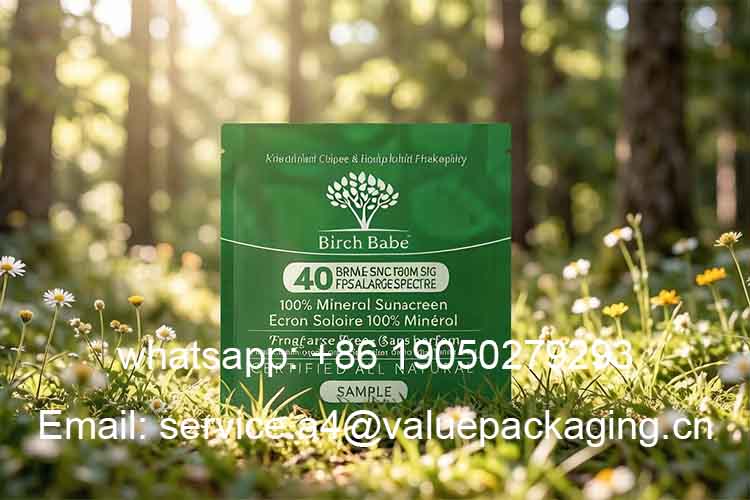 Sunscreen small weight four-side seal bag