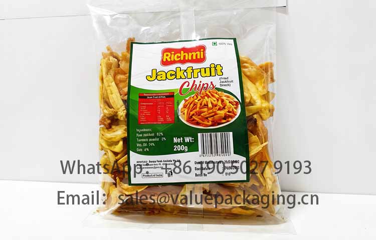 jackfruit chips pillow pouch