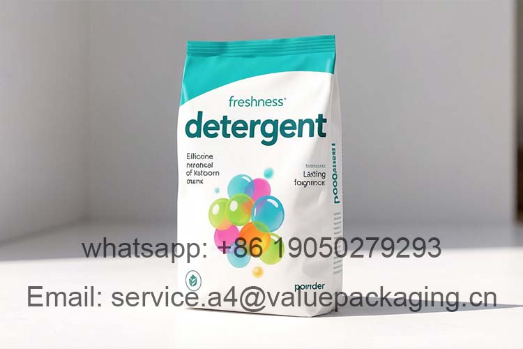 laundry detergent side gusset bags