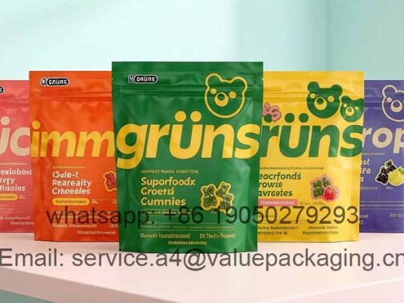 Vitamin Gummies Stand-up Zipper Bag